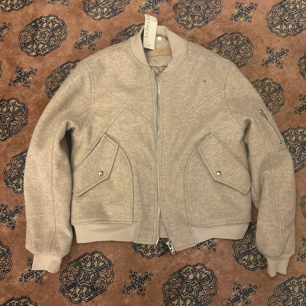 Evereve Wool Bomber Jacket